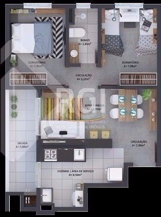 Apartamento à venda com 2 quartos, 50m² - Foto 16