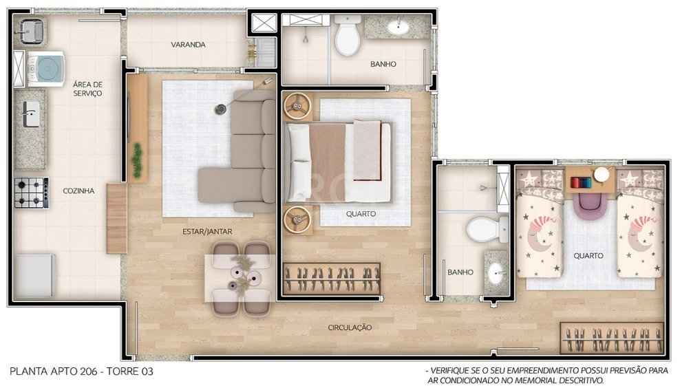 Apartamento à venda com 2 quartos, 54m² - Foto 7